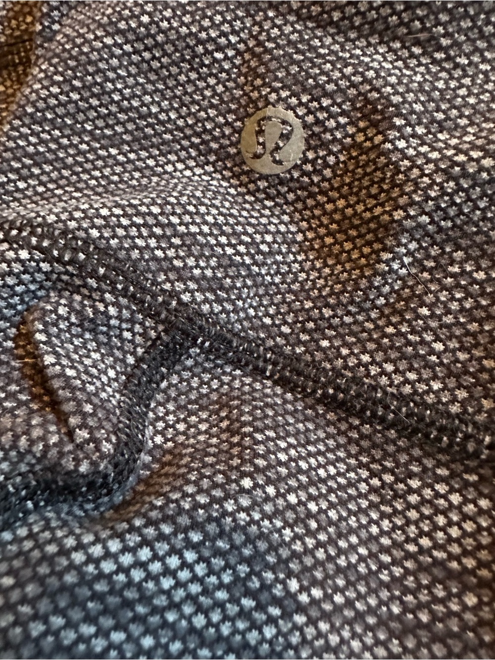 Lululemon Wunder Under Crop 21" *Coco Pique Black White Gray - Size 6